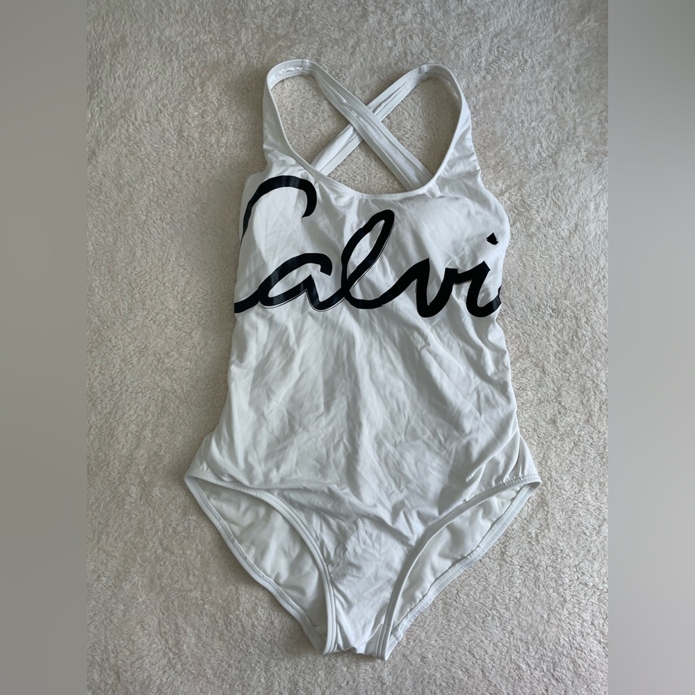 Calvin Klein White One Piece